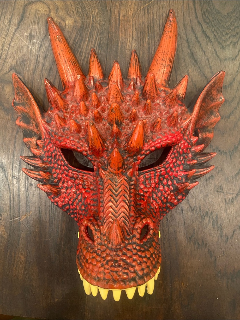 Halloween Mask Dragon Red Foam Rubber Cosplay Costume OSFA Adult Fantasy Monster
